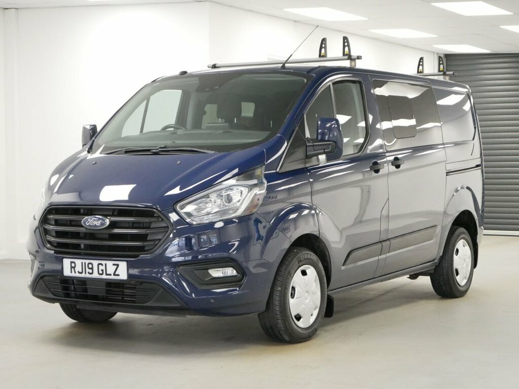 Ford Transit Custom 2L 2.0 280 Ecoblue Trend Crew Van Double Cab D RJ19GLZ Blue #3