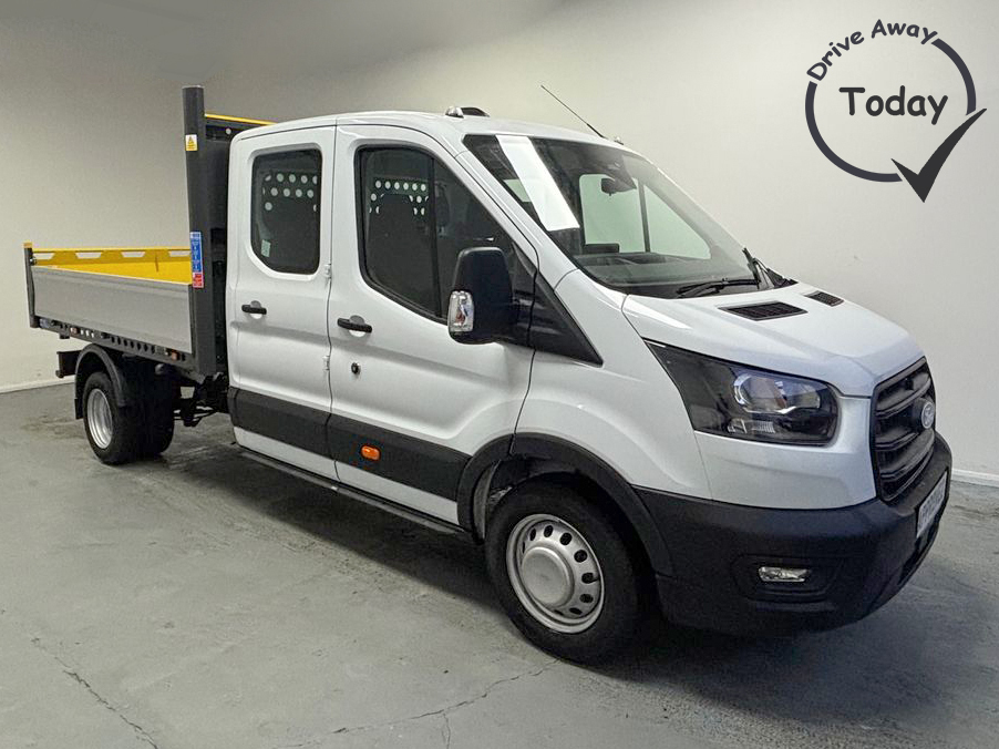 Ford Transit Custom 350 Tipper L3 Lwb Dcab 2.0 Ecoblue 130Ps White