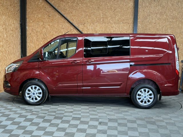 Ford Transit Custom 2.0 300 Ecoblue Limited Crew Van Double Cab Di HD21FLB Red #2