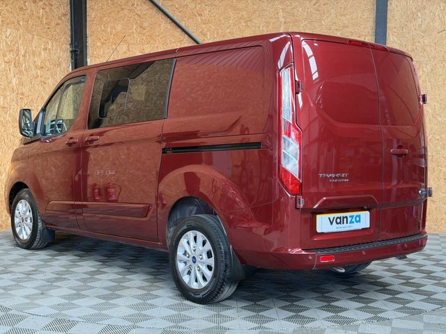Ford Transit Custom 2.0 300 Ecoblue Limited Crew Van Double Cab Di HD21FLB Red #4