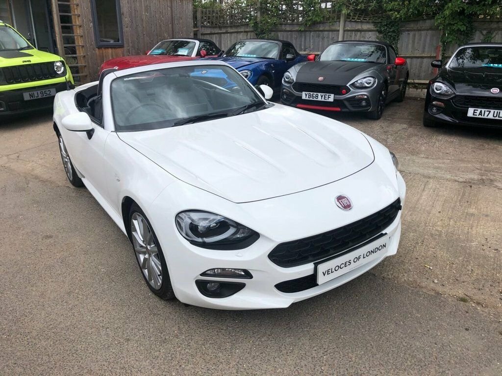 Fiat 124 Spider Convertible SP18YSV White #6