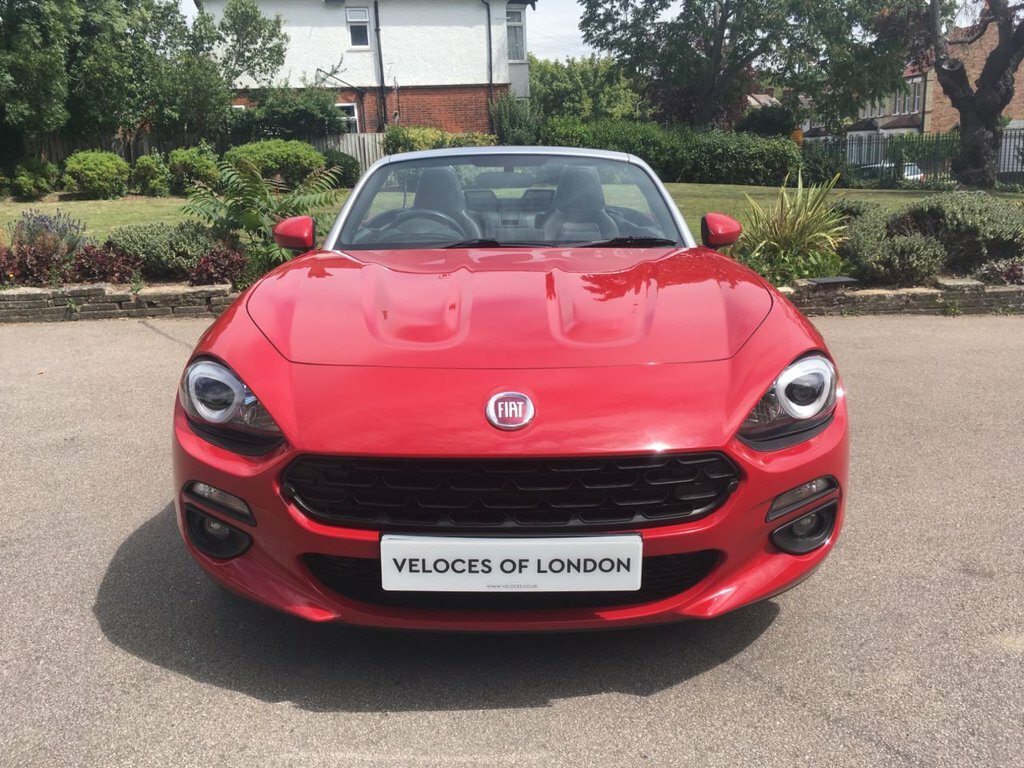 Fiat 124 Spider Convertible Red #2