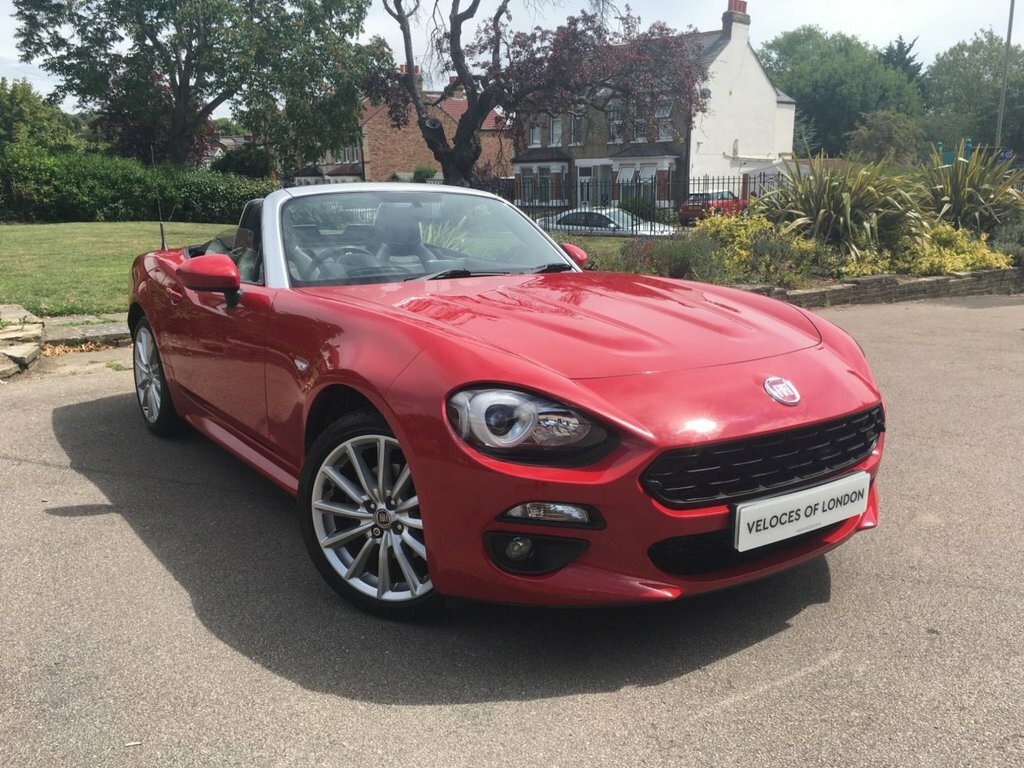 Fiat 124 Spider Convertible Red #5
