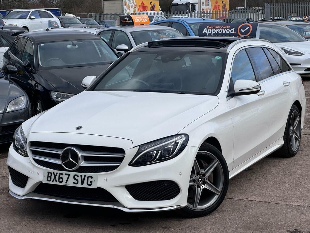 Mercedes-Benz C Class 2.1 C220d Amg Line Estate 9G-tronic Eu BX67SVG White #2