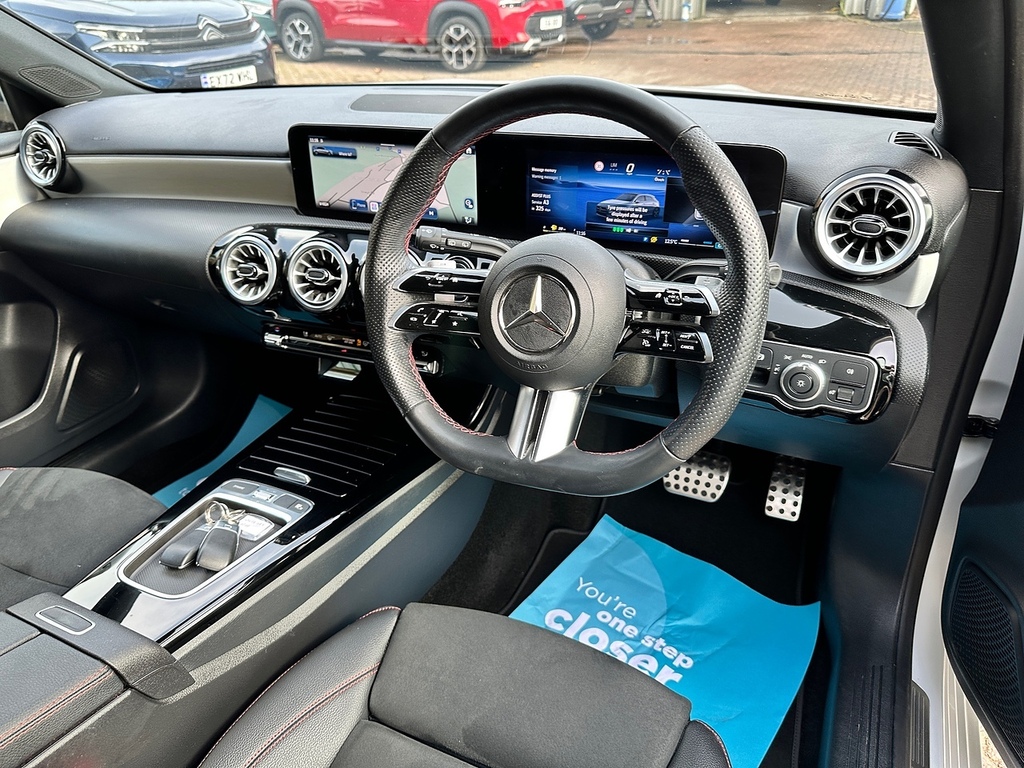 Mercedes-Benz A Class A200h Mhev Amg Line OW73XRT White #6