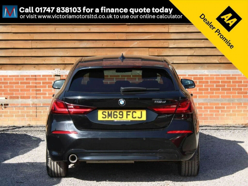 BMW 1 Series 1.5 116D Sport Hatchback Black #3