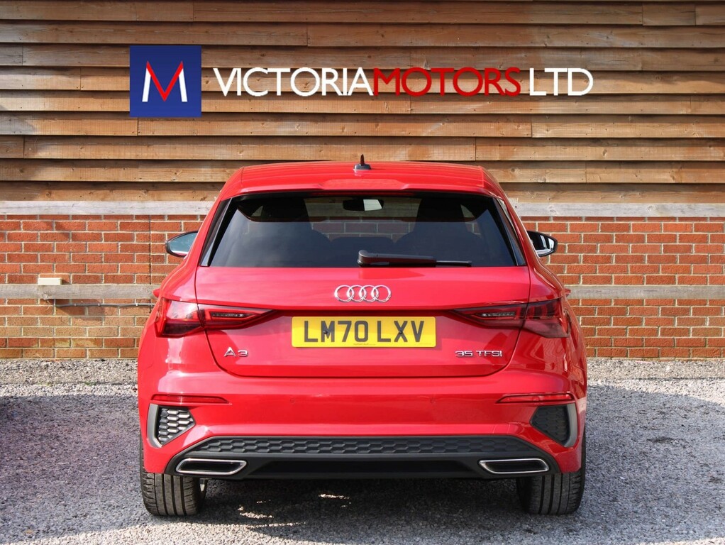 Audi A3 1.5 Tfsi 35 S Line Hatchback LM70LXV Red #3