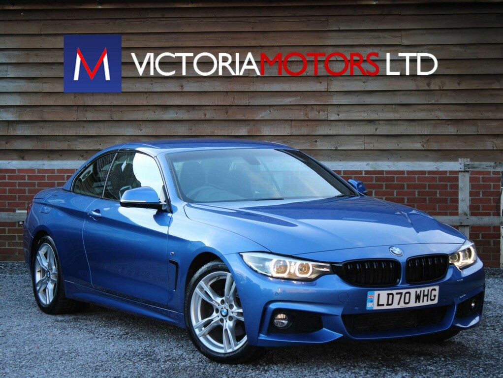 BMW 4 Series 2.0 420D M Sport Convertible Convertible Dies LD70WHG Blue #2