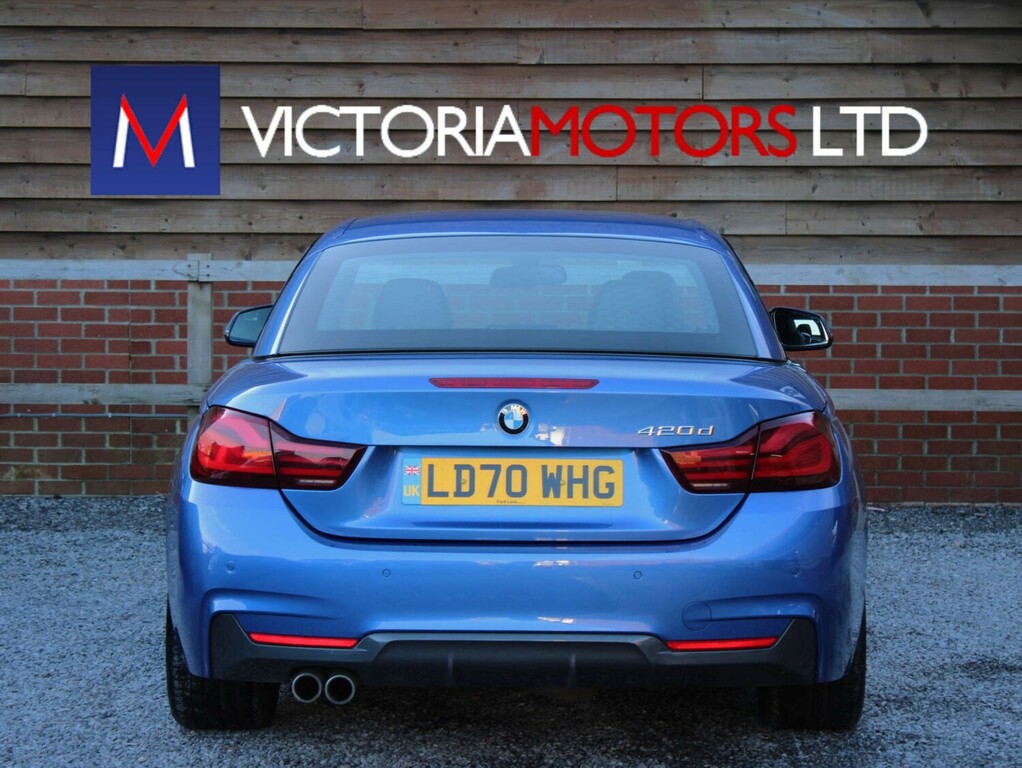 BMW 4 Series 2.0 420D M Sport Convertible Convertible Dies LD70WHG Blue #4