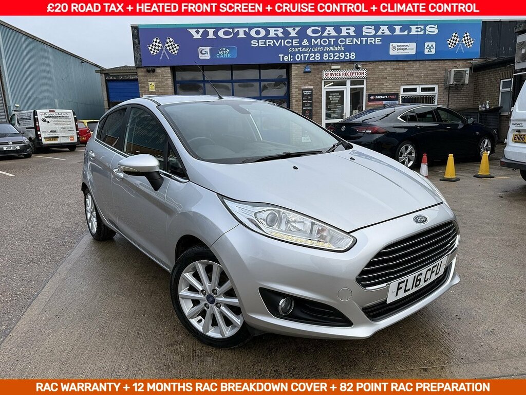 Ford Fiesta 1.0 Ecoboost Titanium U11996 Ulez Silver