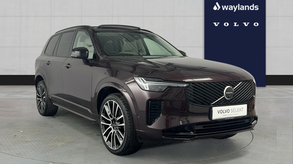 Volvo XC90 B5 Ultra, Awd Mild Hyb, Darkblond Leather Red