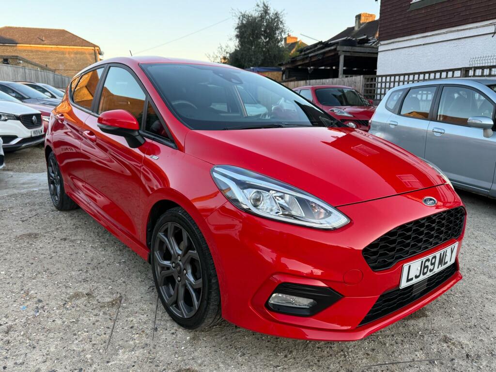 Ford Fiesta 1.0T Ecoboost St-line Euro 6 Ss LJ69MLY Red #2