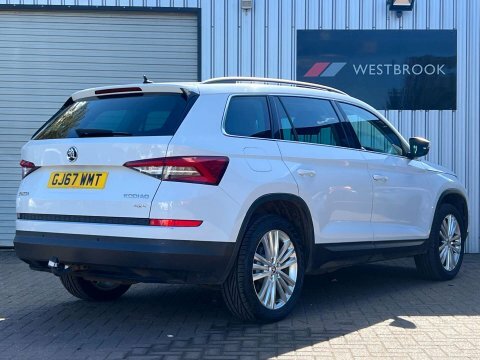 Skoda Kodiaq 2.0 Tdi Se GJ67WMT White #4