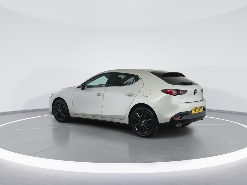 Mazda 3 2.0 E-skyactiv X Mhev 186 Homura Sun BX25WSD White #6