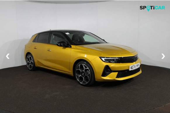 Vauxhall Astra 1.2 Turbo Ultimate Hatchback Eur Yellow