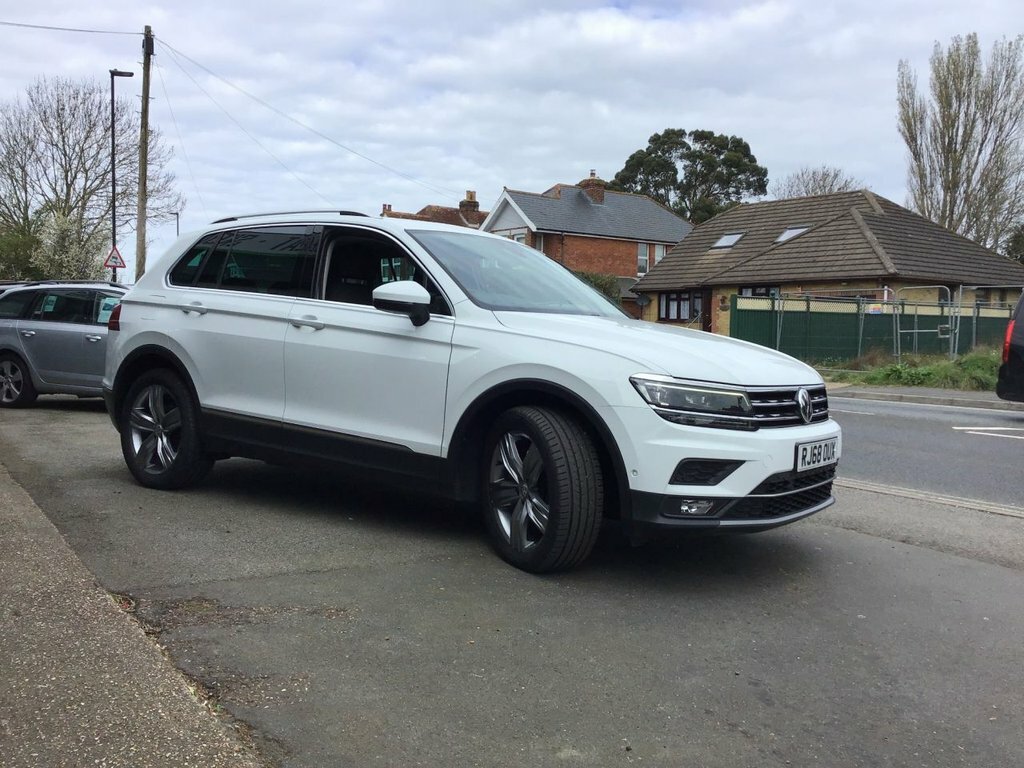Volkswagen Tiguan Tdi Sel Suv RJ68OUX White #2