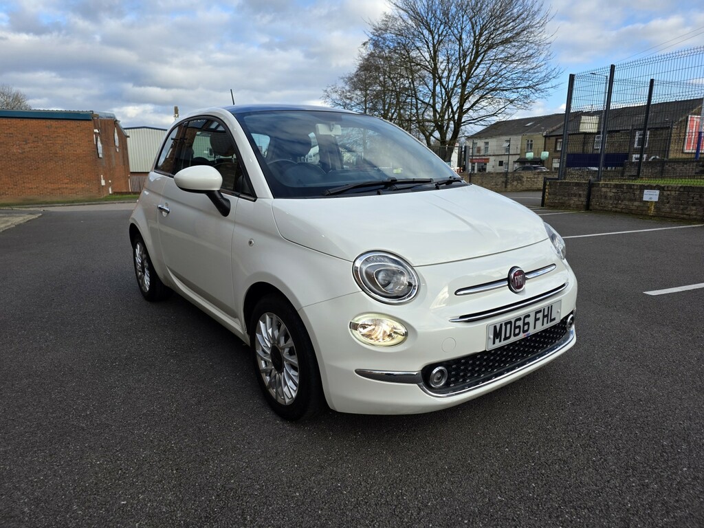Fiat 500 Hatchback 1.2 500 My16 1.2 69Hp Lounge My16 2016 MD66FHL White #3