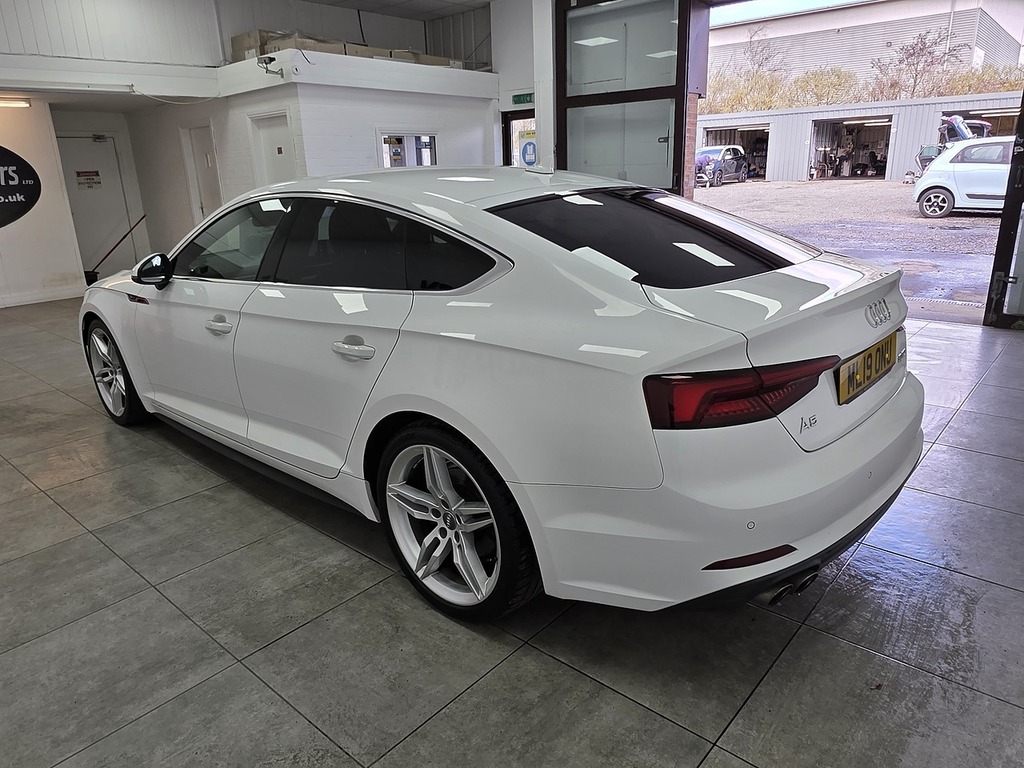 Audi A5 Tdi S Line ML19ONU White #5