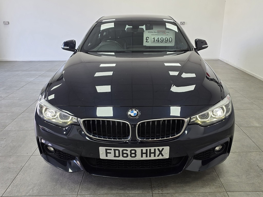 BMW 4 Series Gran Coupe 420D M Sport FD68HHX Black #6
