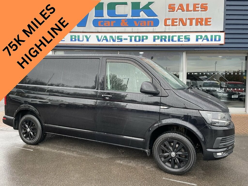 Volkswagen Transporter 2.0 Tdi T28 Bluemotion Tech Highline Panel Van Black