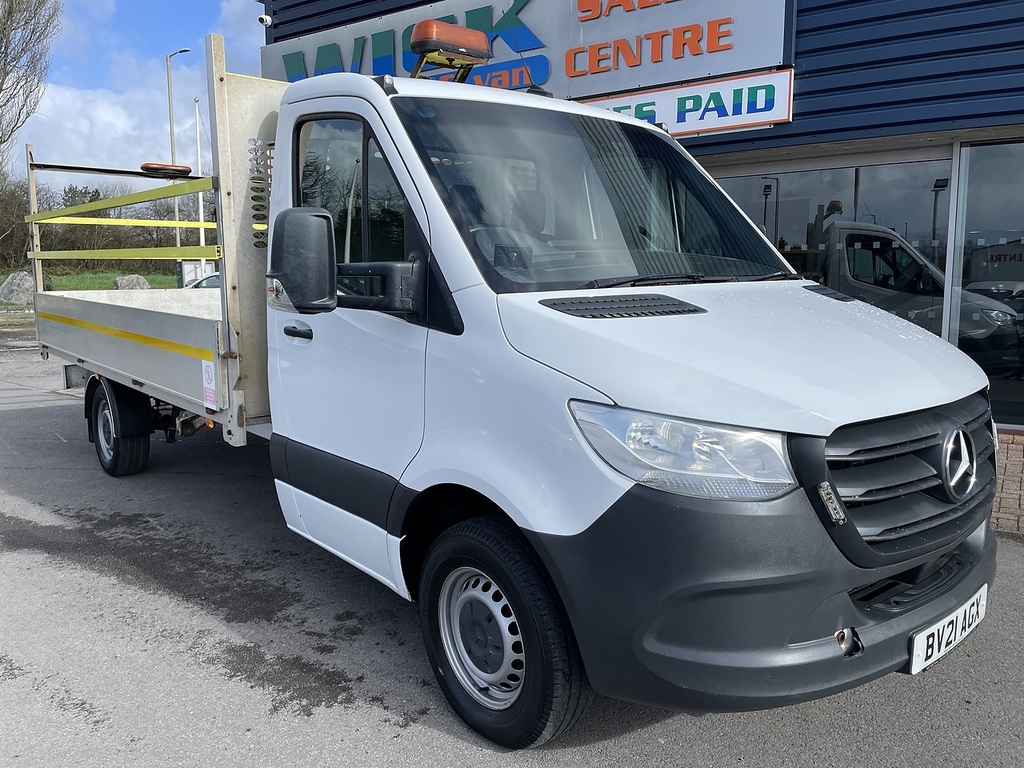 Mercedes-Benz Sprinter 2.0 315 Cdi Progressive Lwb Dropside Ma BV21AGX White #3