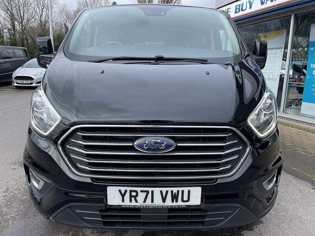 Ford Tourneo Custom 2.0 320 Ecoblue Titanium Minibus Double Cab Di YR71VWU Black #4