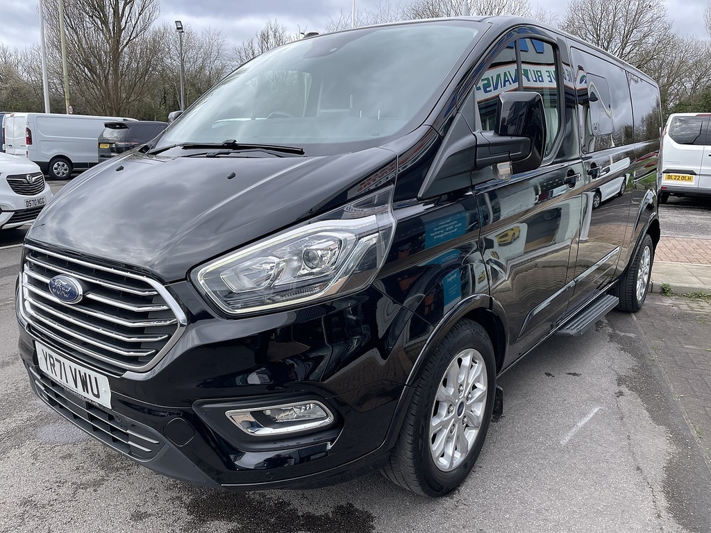 Ford Tourneo Custom 2.0 320 Ecoblue Titanium Minibus Double Cab Di YR71VWU Black #5