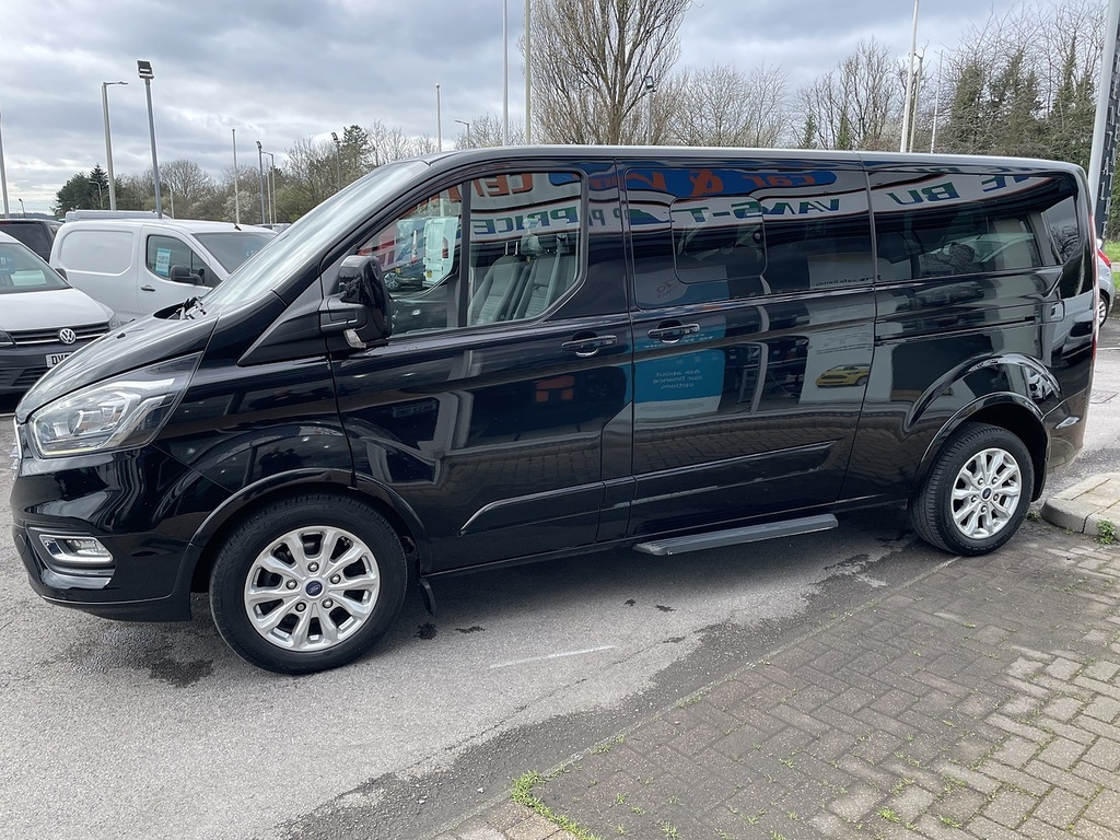 Ford Tourneo Custom 2.0 320 Ecoblue Titanium Minibus Double Cab Di YR71VWU Black #6