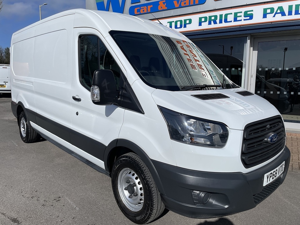 Ford Transit Custom 2.0 350 Ecoblue Panel Van Fwd L3 YP68VTO White #3