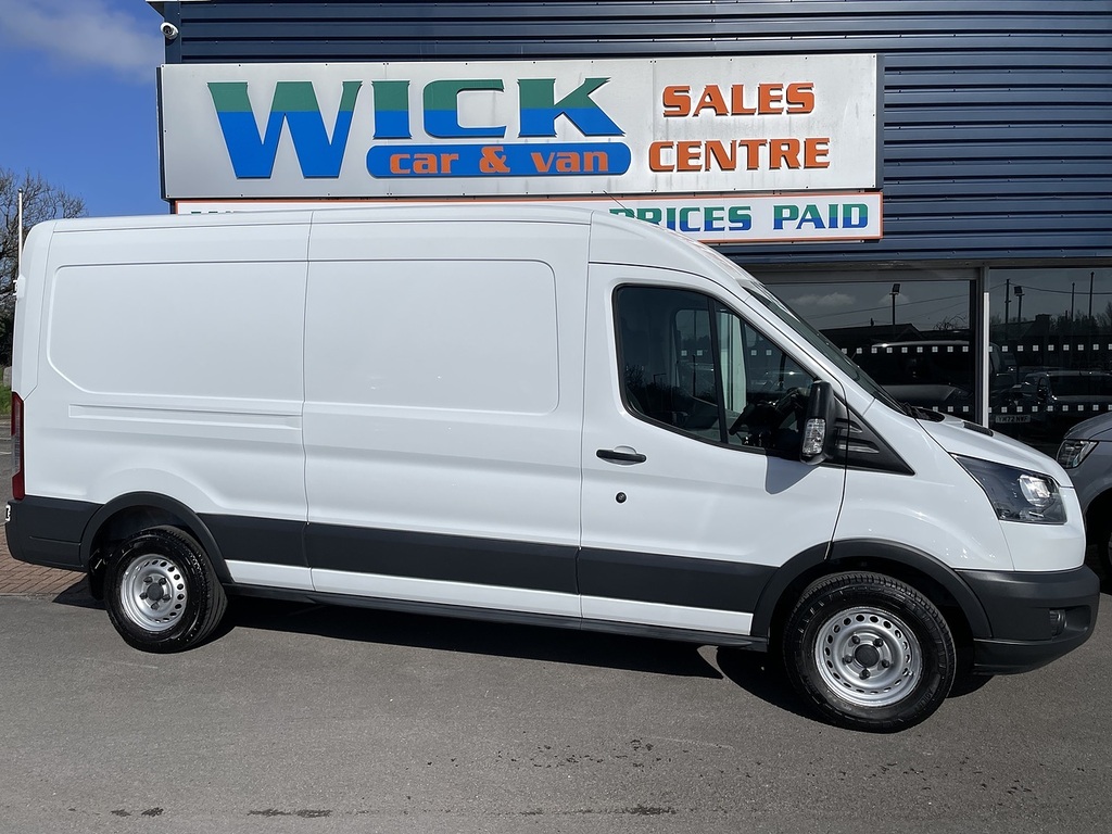 Ford Transit Custom 2.0 350 Ecoblue Panel Van Fwd L3 YP68VTO White #2