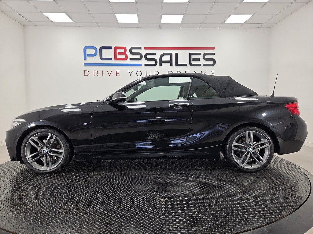 BMW 2 Series 2.0 220D M Sport Convertible Euro Black #2