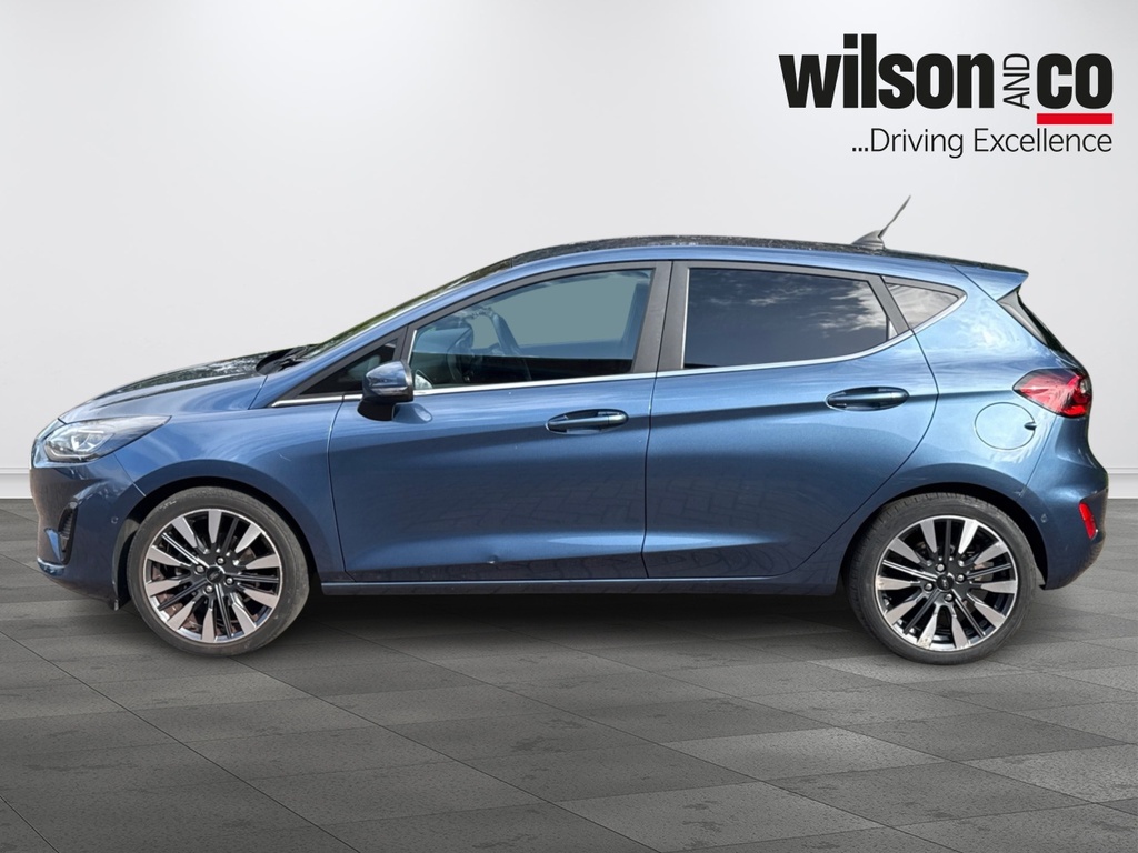 Ford Fiesta 1.0T Ecoboost Mhev Titanium Vignale Hatchback FY22OXW Blue #5