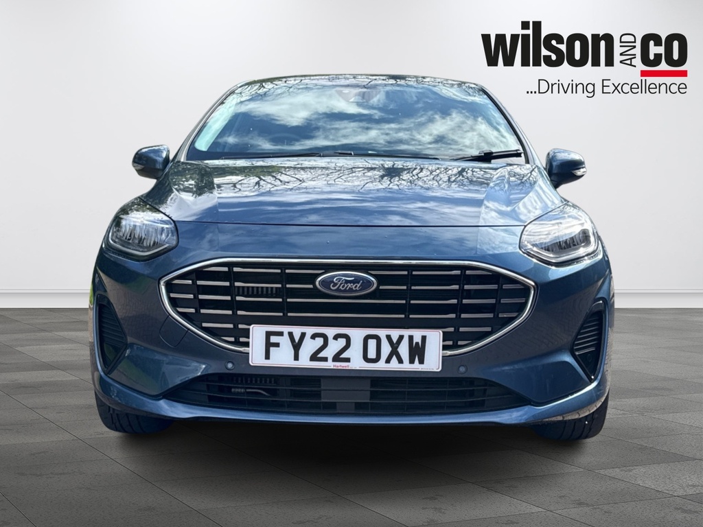 Ford Fiesta 1.0T Ecoboost Mhev Titanium Vignale Hatchback FY22OXW Blue #3