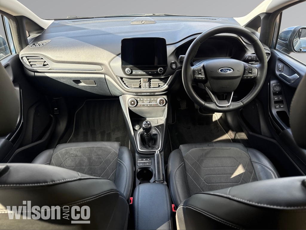 Ford Fiesta 1.0T Ecoboost Mhev Titanium Vignale Hatchback FY22OXW Blue #2