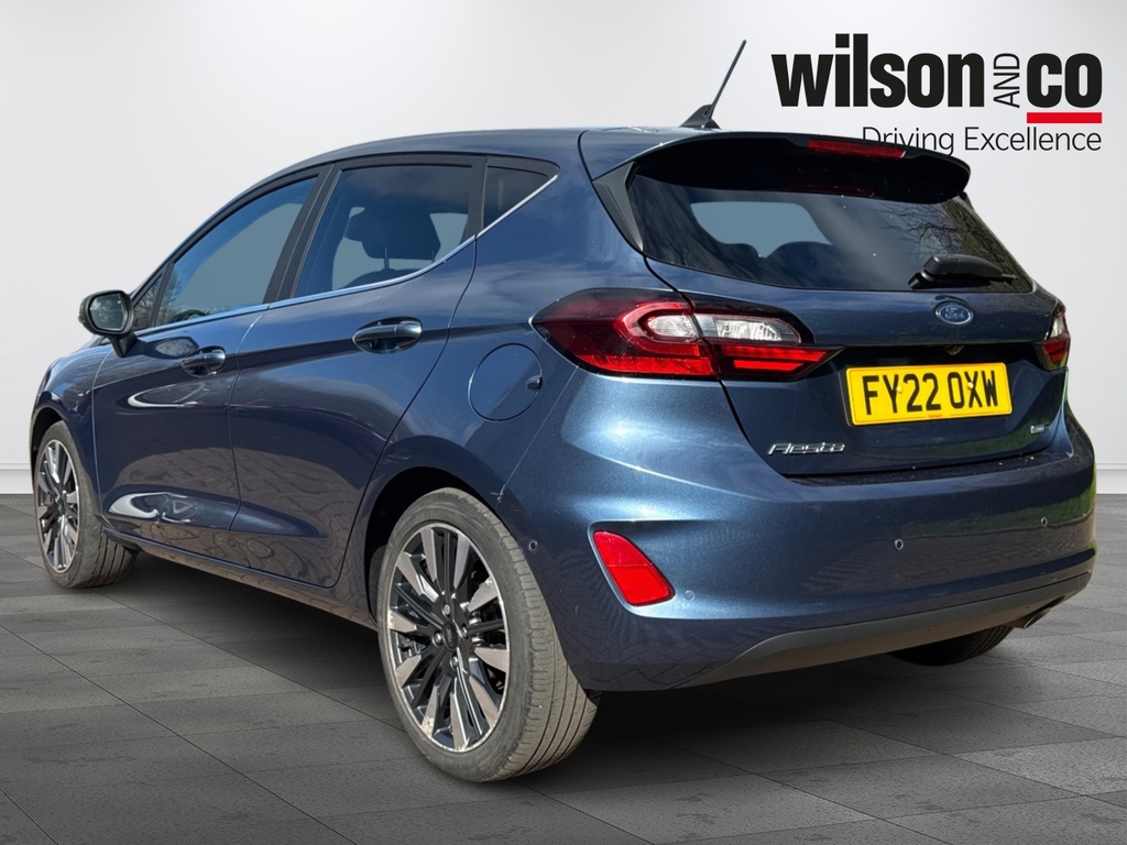 Ford Fiesta 1.0T Ecoboost Mhev Titanium Vignale Hatchback FY22OXW Blue #6