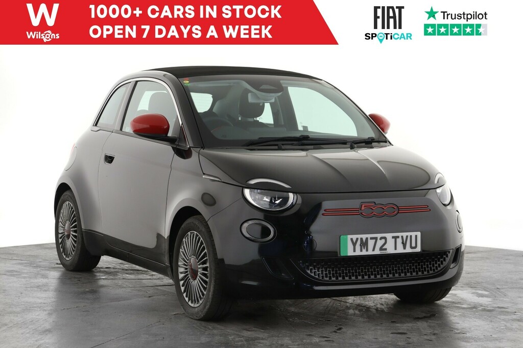 Fiat 500 87Kw Red 42Kwh Black