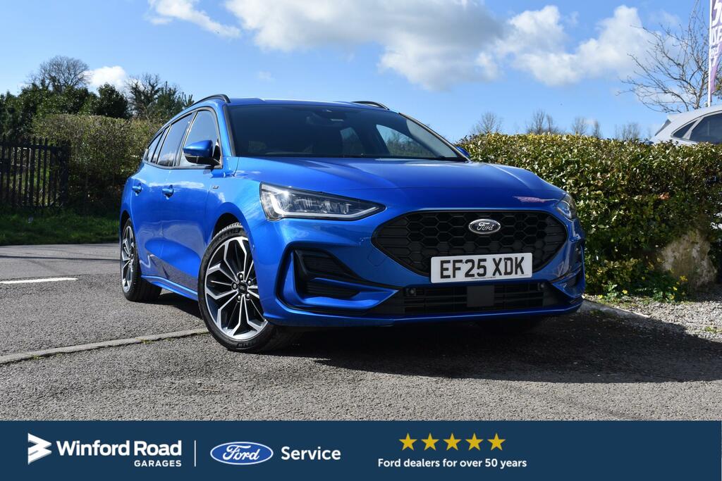 Ford Focus 1.0 155Ps St-line X Estate Ef25xdk Blue