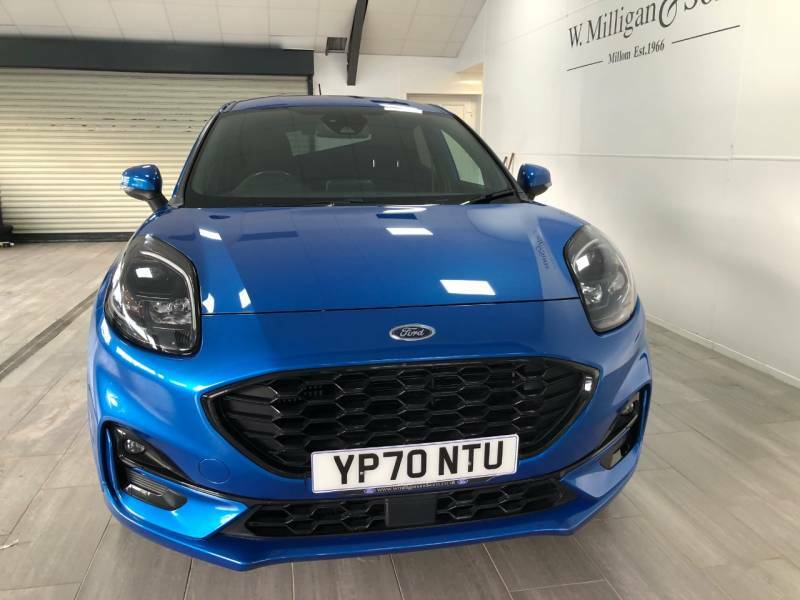 Ford Puma 1.0 Ecoboost Hybrid Mhev 155 St-line - 2020 7 YP70NTU Blue #2