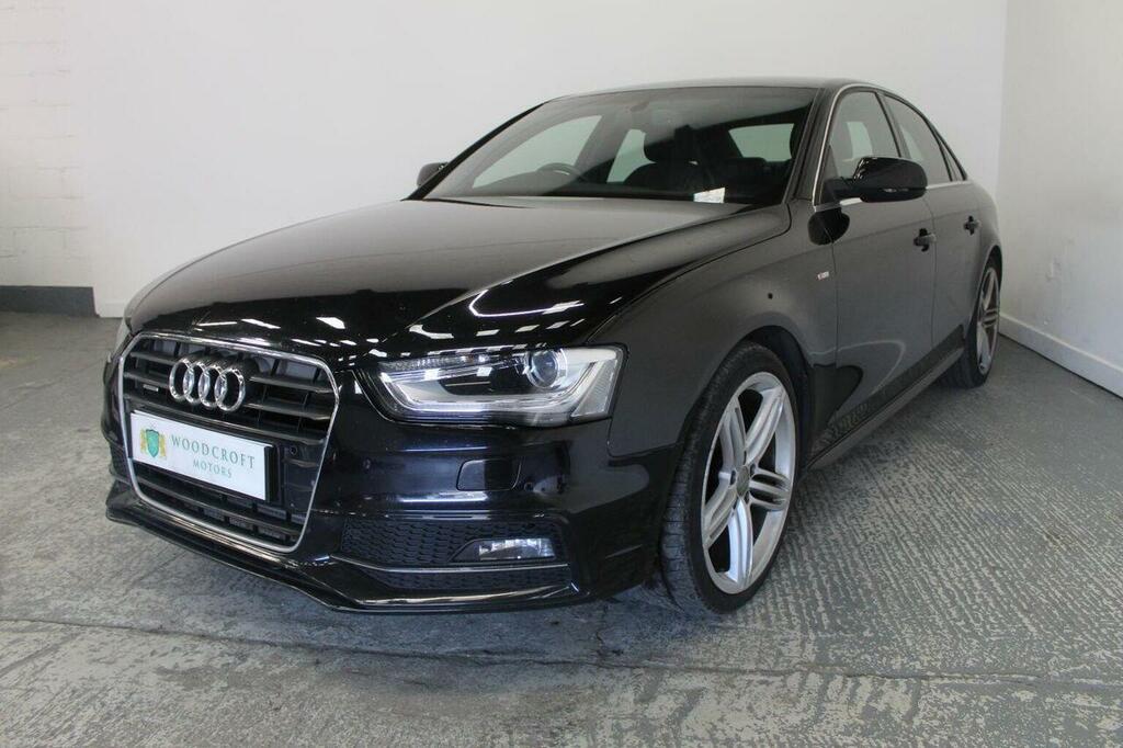 Audi A4 Saloon 2.0 Tdi S Line S Tronic Quattro Euro 5 Ss KS15RVZ Black #2