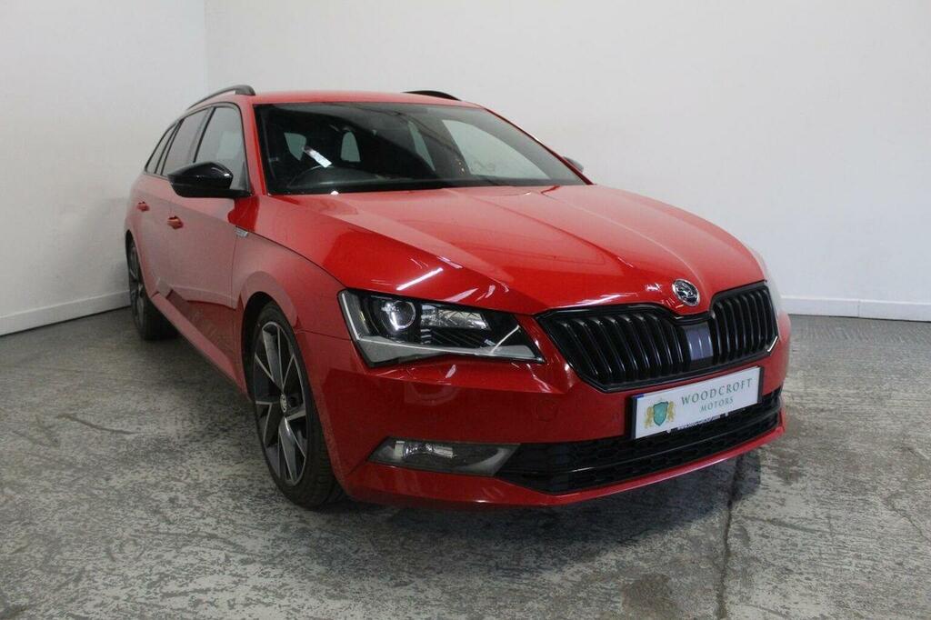 Skoda Superb Estate 2.0 Tdi Sportline Dsg 6Spd Euro 6 Ss Red