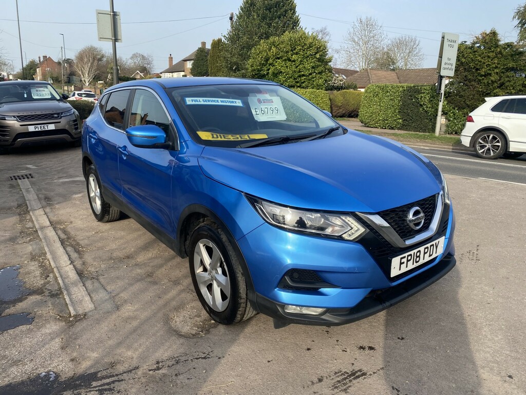 Nissan Qashqai 1.5 Dci Acenta Full Service History Privacy Gl FP18PDY Blue #2