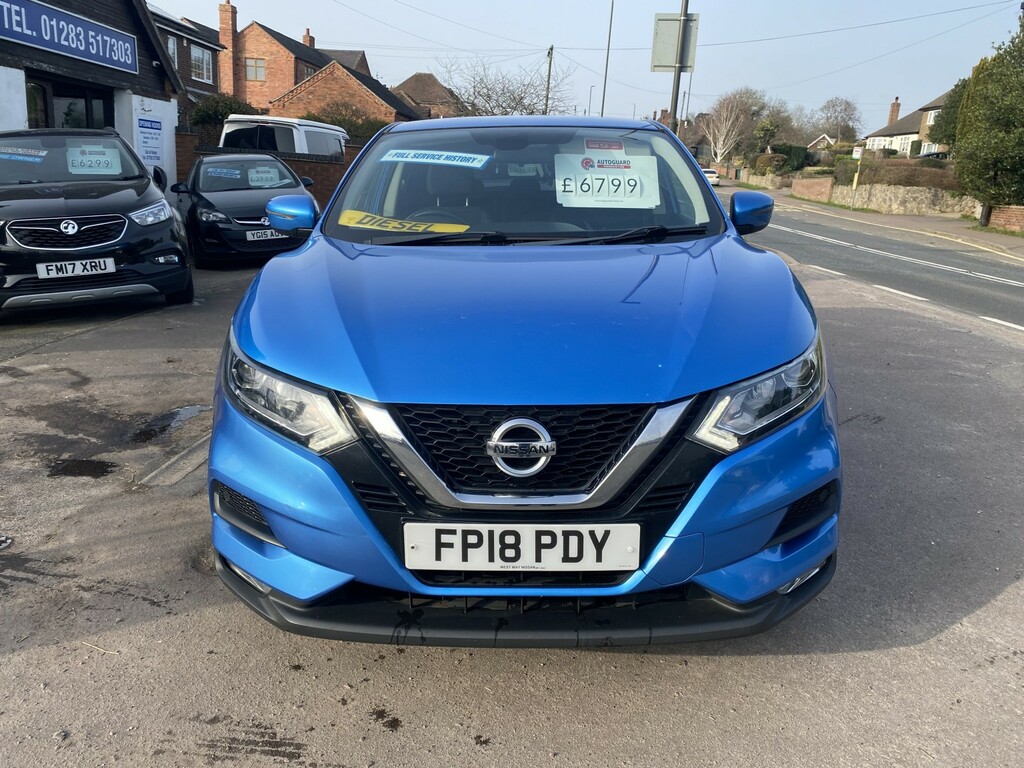 Nissan Qashqai 1.5 Dci Acenta Full Service History Privacy Gl FP18PDY Blue #3