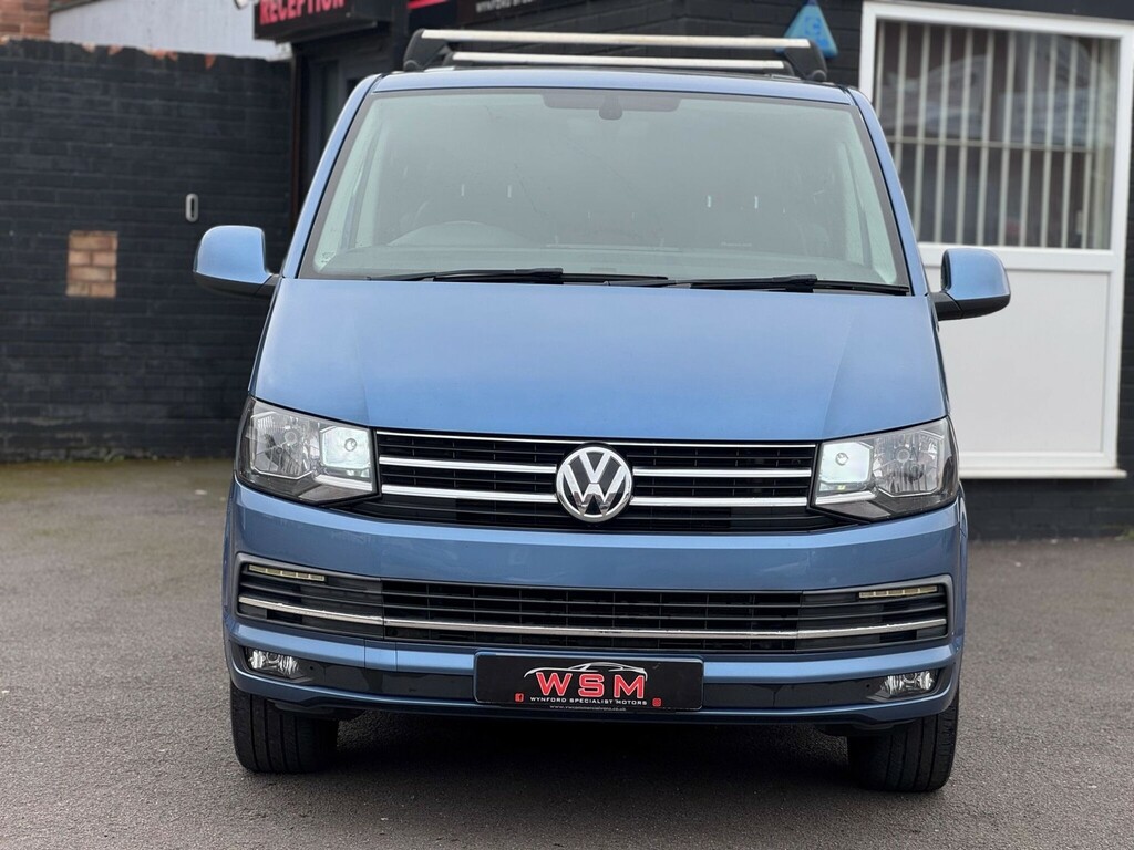 Volkswagen Transporter 2.0 Tdi T32 Bluemotion Tech Highline Kombi Dsg Fwd LL66JDK Blue #2
