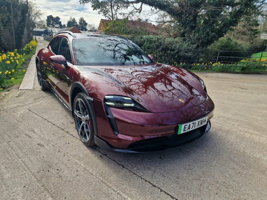 Porsche Taycan Estate EA71XWH Red #2