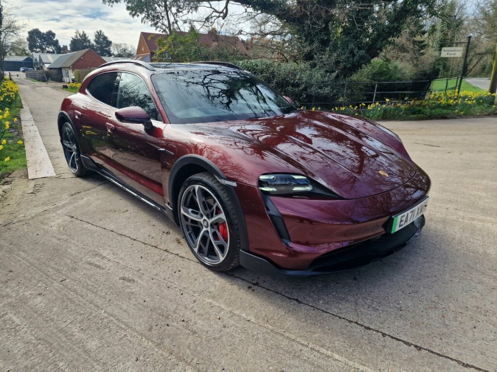 Porsche Taycan Estate Red
