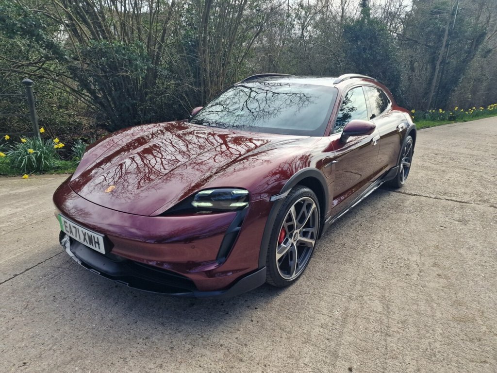 Porsche Taycan Estate EA71XWH Red #5