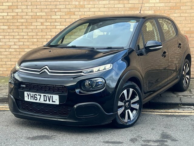 Citroen C3 2017 1.2 Puretech Feel Hatchback YH67DVL Black #3