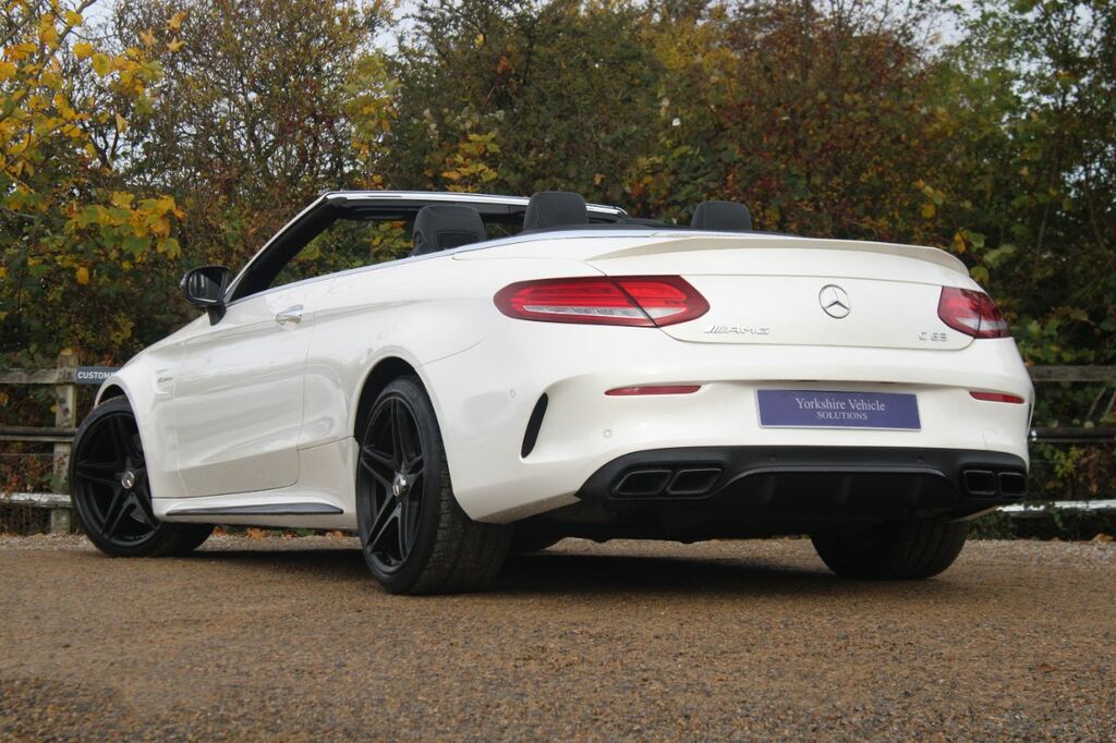 Mercedes-Benz C Class 4.0 C63 V8 Biturbo Amg Premium Cabriolet Spds Mc YC18OWG White #3