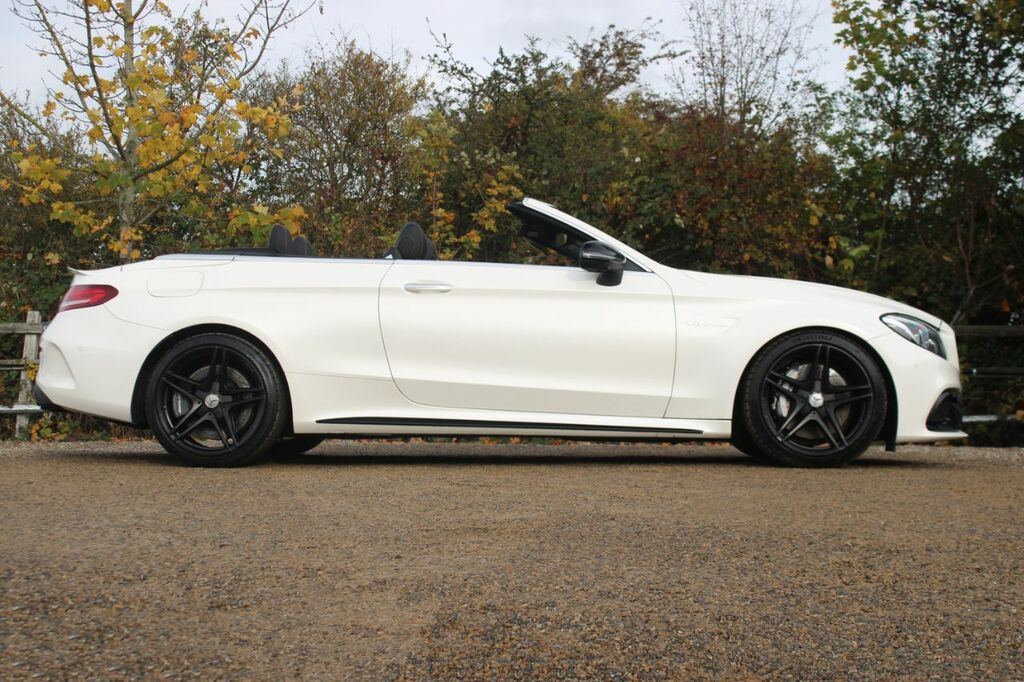 Mercedes-Benz C Class 4.0 C63 V8 Biturbo Amg Premium Cabriolet Spds Mc YC18OWG White #2