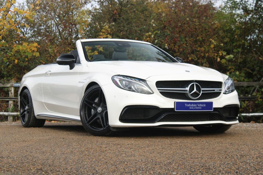 Mercedes-Benz C Class 4.0 C63 V8 Biturbo Amg Premium Cabriolet Spds Mc White